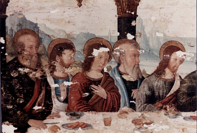 Anonimo — Coltellini Michele - sec. XVI - Ultima Cena, apostoli — particolare